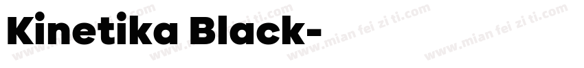 Kinetika Black字体转换
